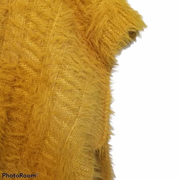 Look By M Fuzzy Poncho Open Cardigan Sweater - Picture 3 of 7